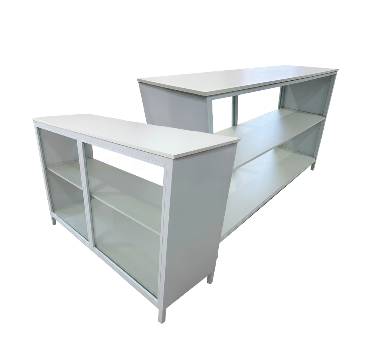 MOSTRADOR VITRINA 1.50MTS CON VIDRIO DM AIMARETTI