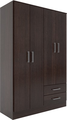 PLACARD 4 PUERTAS 2 CAJONES LINEA BAHIA WENGUE 3523