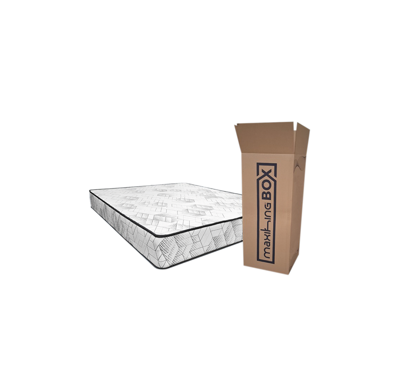 COLCHON 1.40X1.90 ESPUMA 2 1/2 PLAZA MAXIBOX MAXIKING