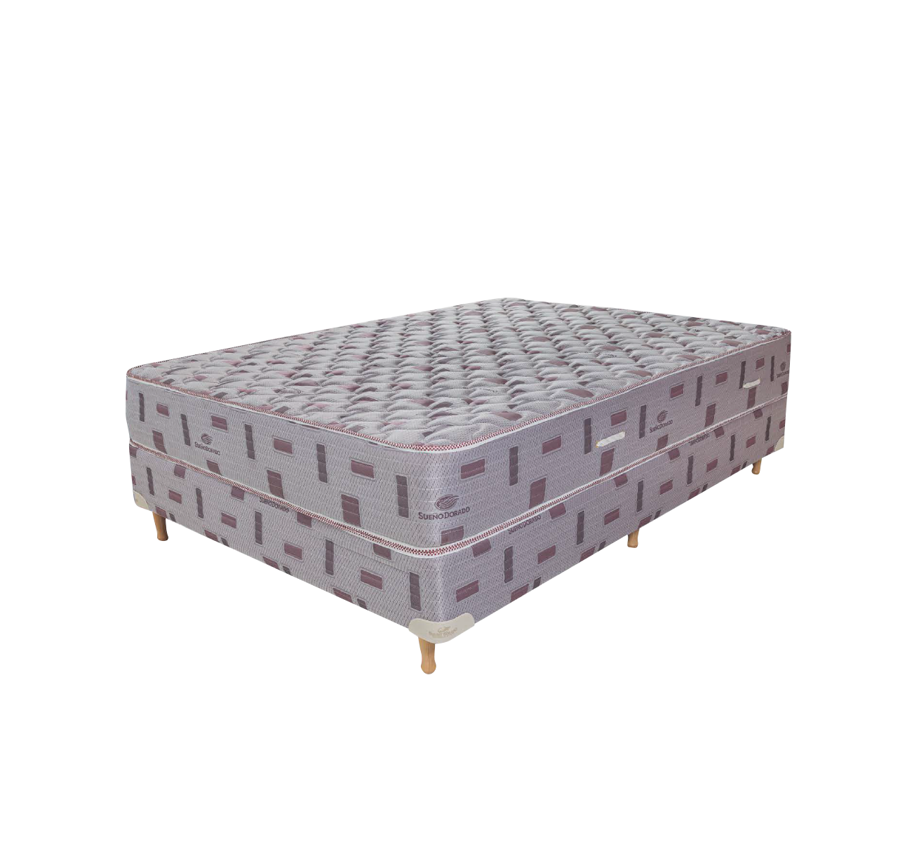 COLCHON Y SOMMIER 1.00X1.90 DE ESPUMA RELAX SUEÑO DORADO