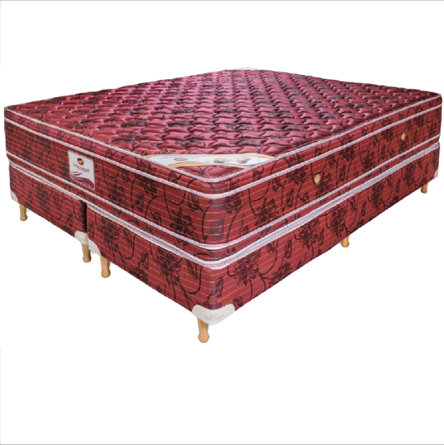 COLCHON Y SOMMIER 2.00X2.00 DE RESORTES PREMIUM SUEÑO DORADO