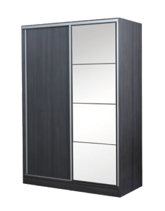 PLACARD 2 PUERTAS CORREDIZAS 1.40MTS C/ ESPEJO MURANO ANTRACITA 35232673 RICCHEZZE