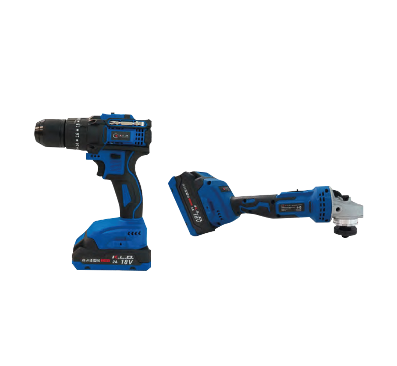COMBO TALADRO KLDTIP18K-13 + AMOLADORA KLDAB18 KLDSET6 KLD