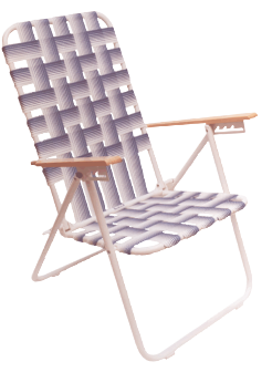 REPOSERA 5 POS. CAÑO PINTADO 1" POSABRAZO MADERA C/CINTA