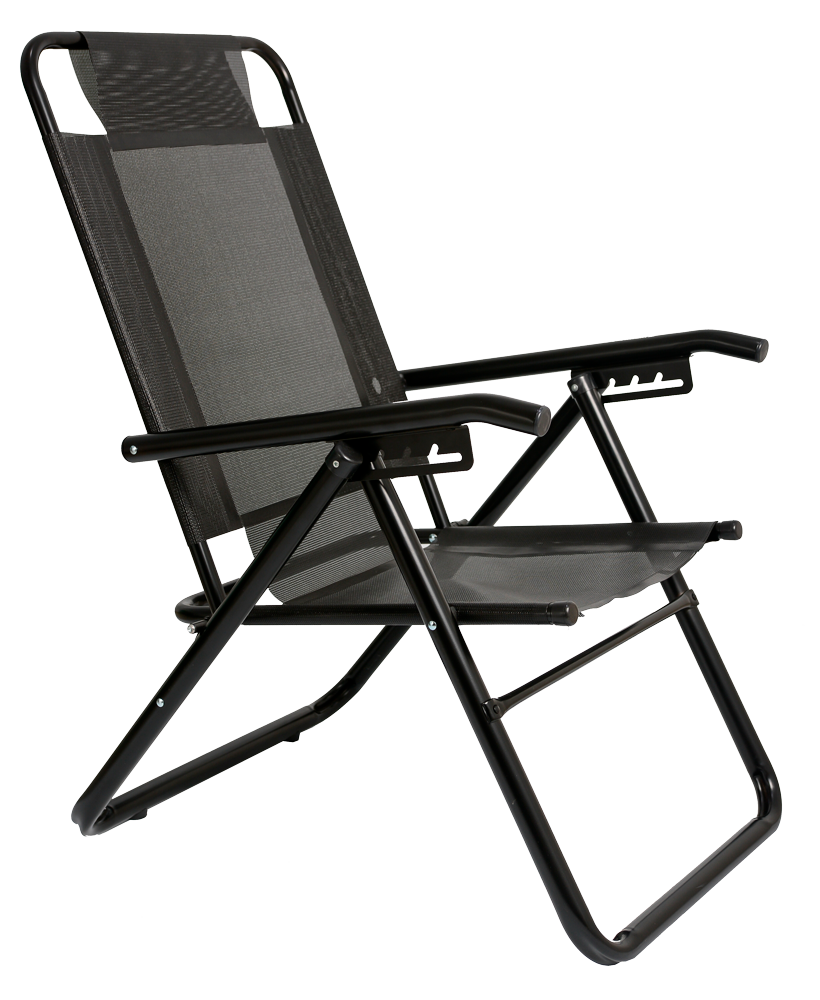 REPOSERA PLEGABLE 5 POSICIONES ALUMINIO BLACK 80040 DESCANSAR