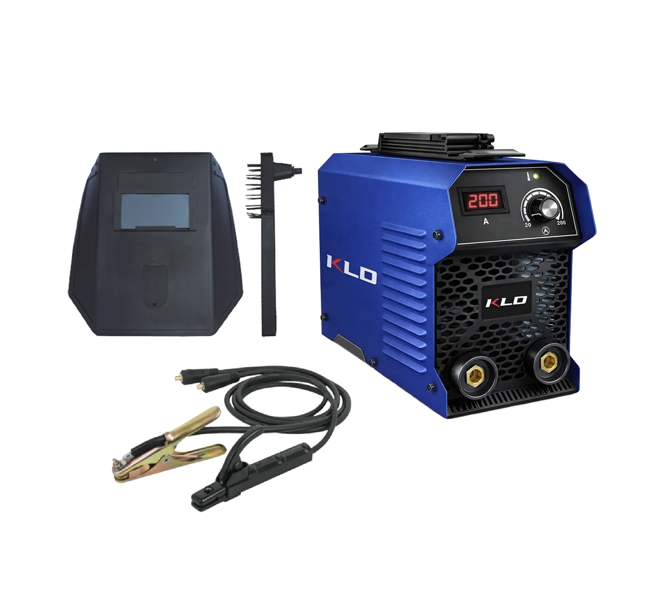 SOLDADORA INVERTER ELECTRICA 200AMP + ACCESORIOS KLDS200 KLD