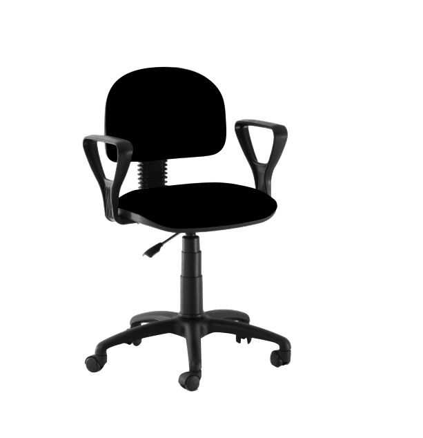SILLA GIRATORIA NEGRA DE OFICINA AIMARETTI