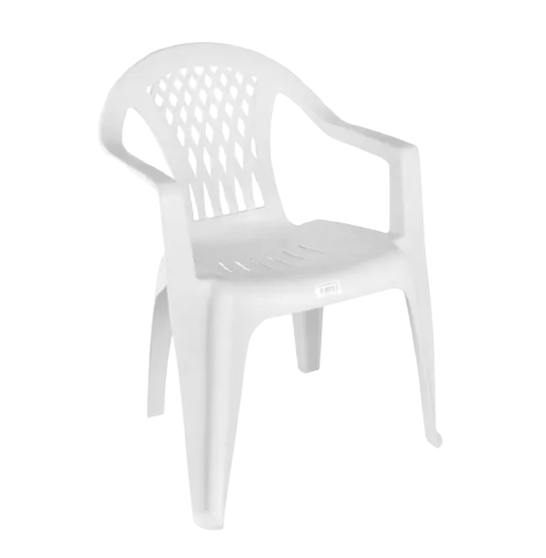 SILLON PLASTICO MICA BLANCO