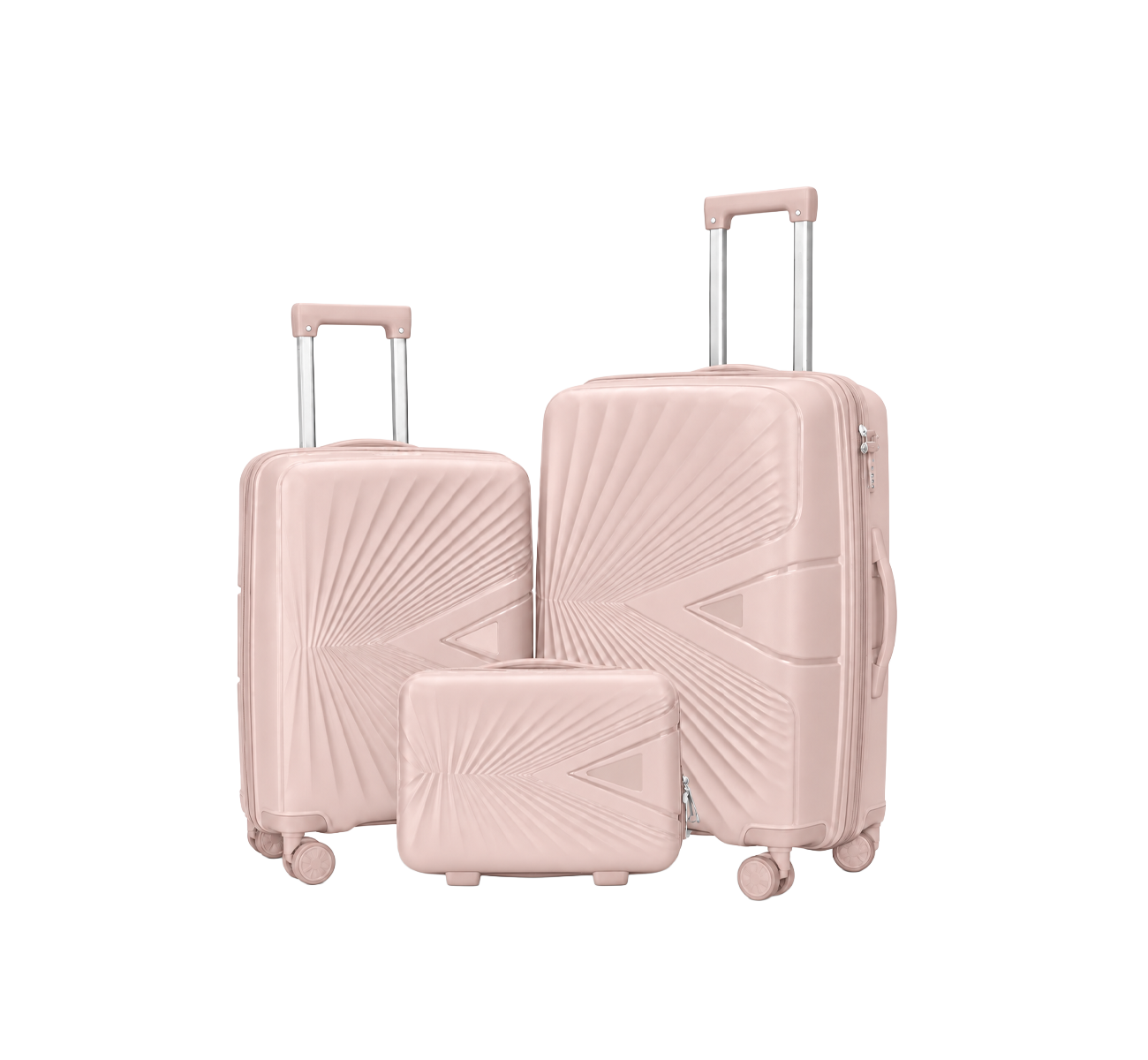 SET VALIJAS X2 + BEAUTY PINK ACVA05RS AGARRATE CATALINA