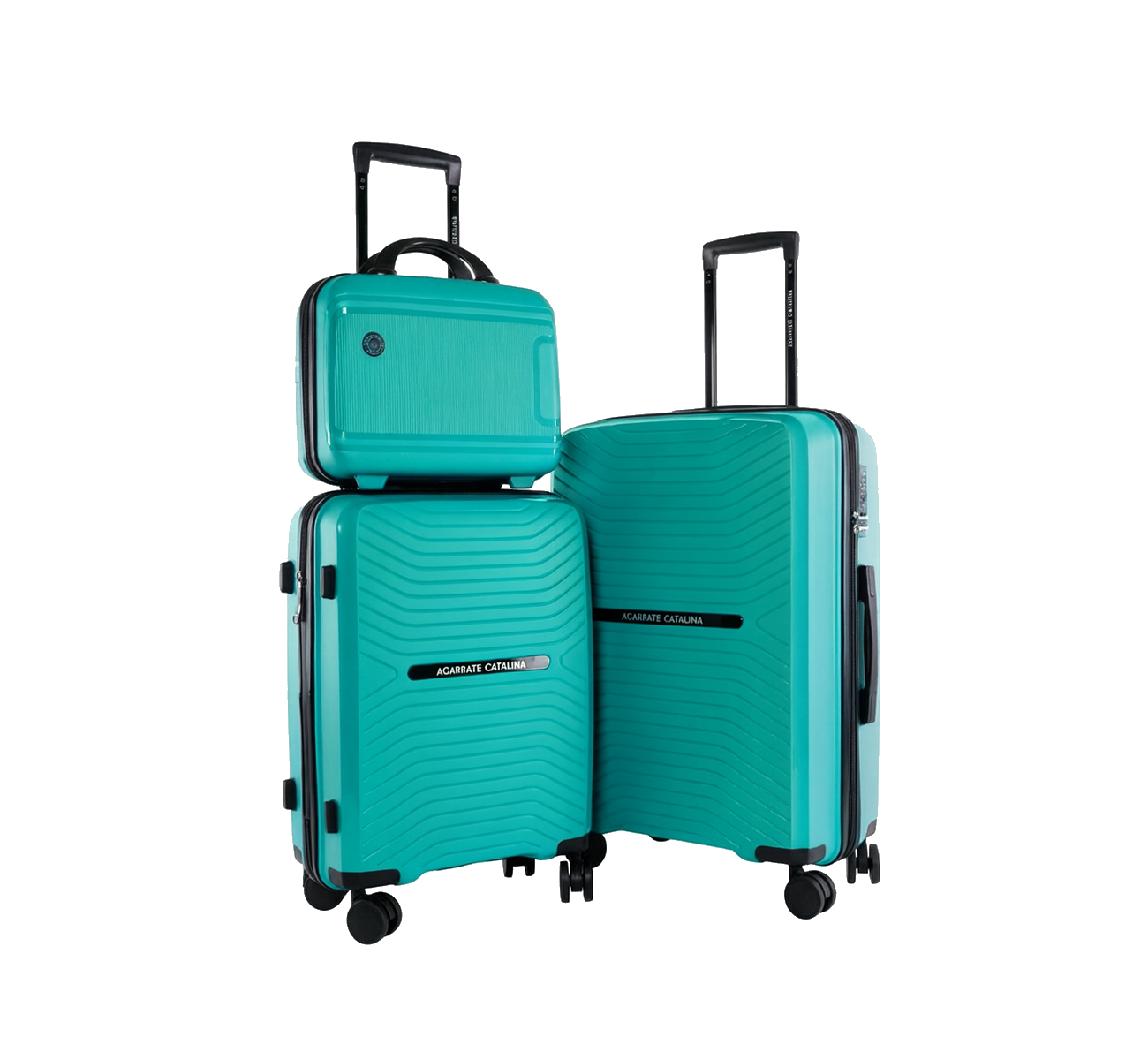 SET VALIJAS X2 + BEAUTY GREEN ACVA05AQ AGARRATE CATALINA