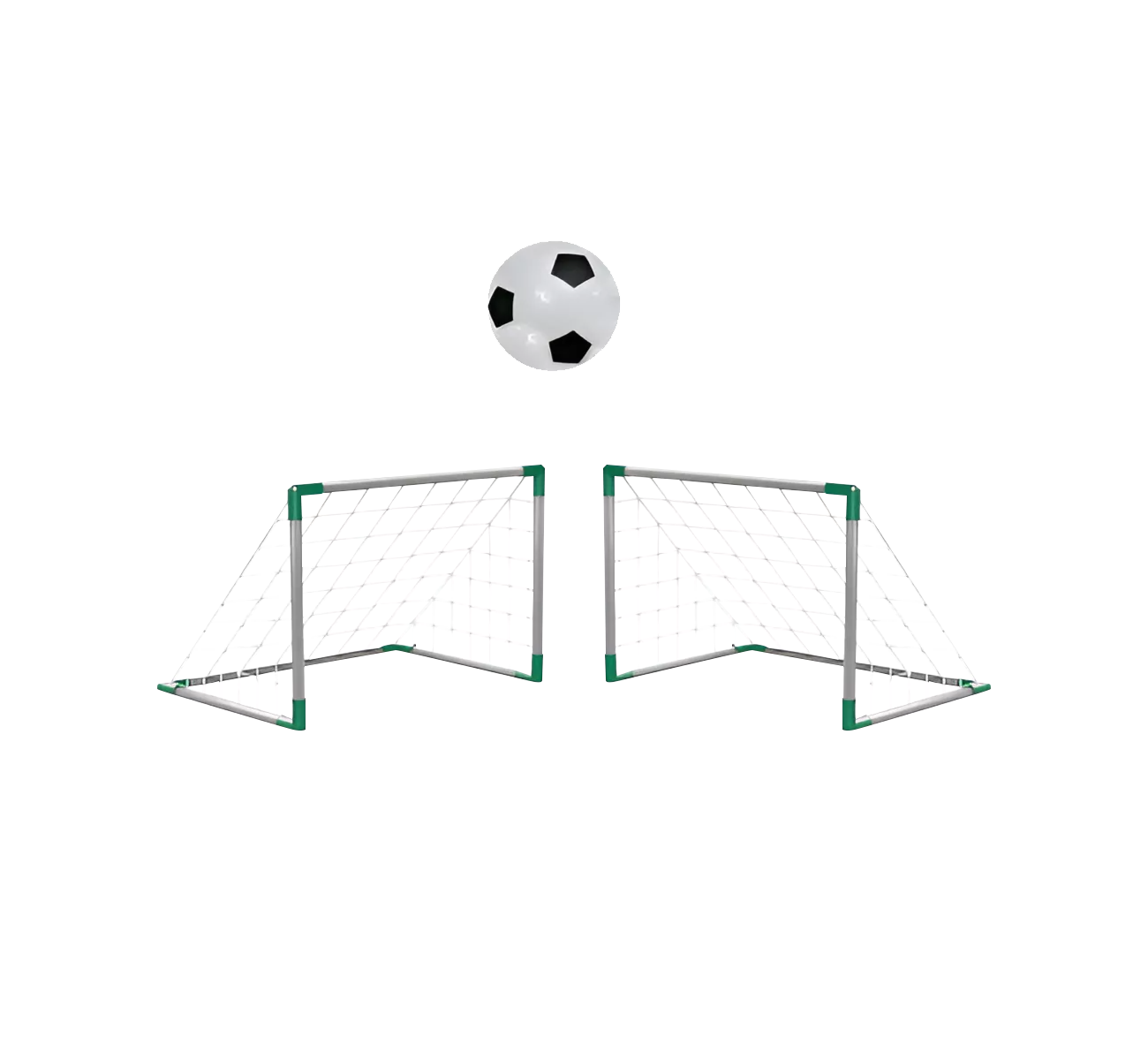 SET FUTBOL 2 ARCOS + PELOTA AIMARETTI