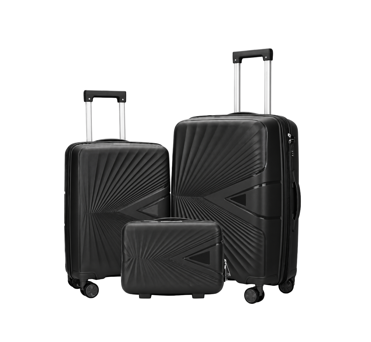 SET VALIJAS X2 + BEAUTY BLACK ACVA05N AGARRATE CATALINA