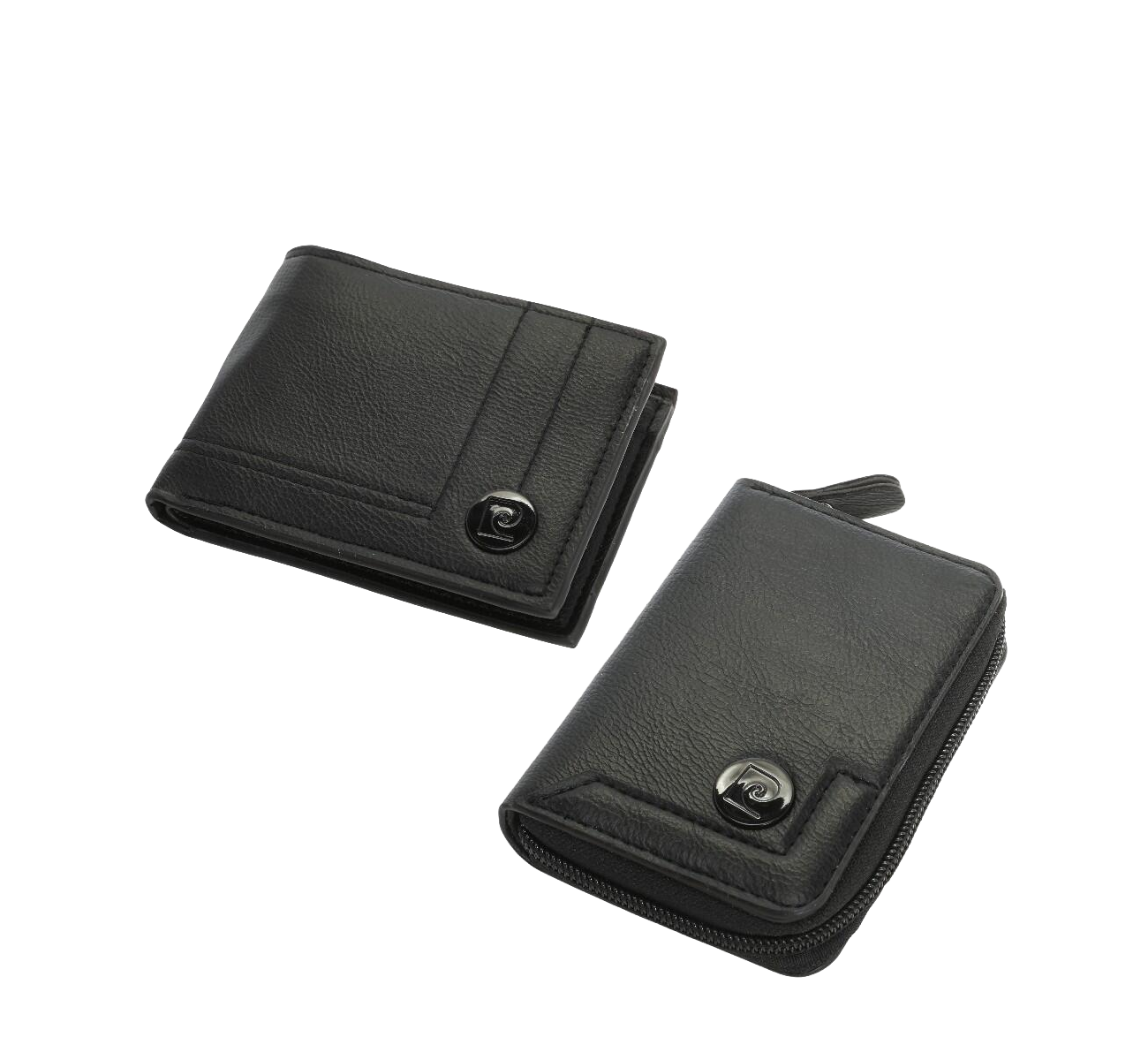 SET BILLETERA Y TARJETERO NEGRO PC723/727 PIERRE CARDIN