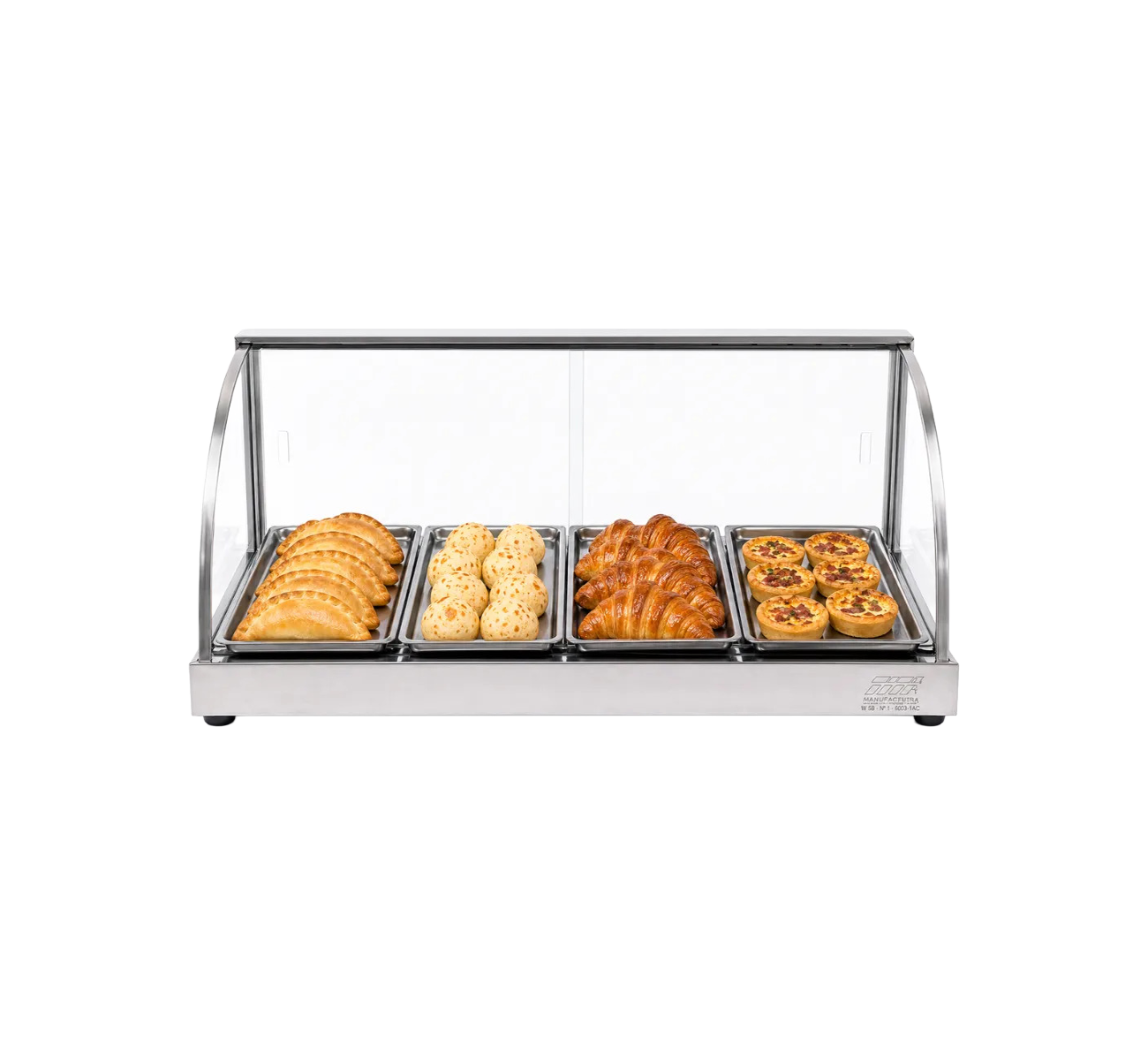 MANTENEDOR 4 BANDEJAS VIDRIO CURVO W 4B TITA 