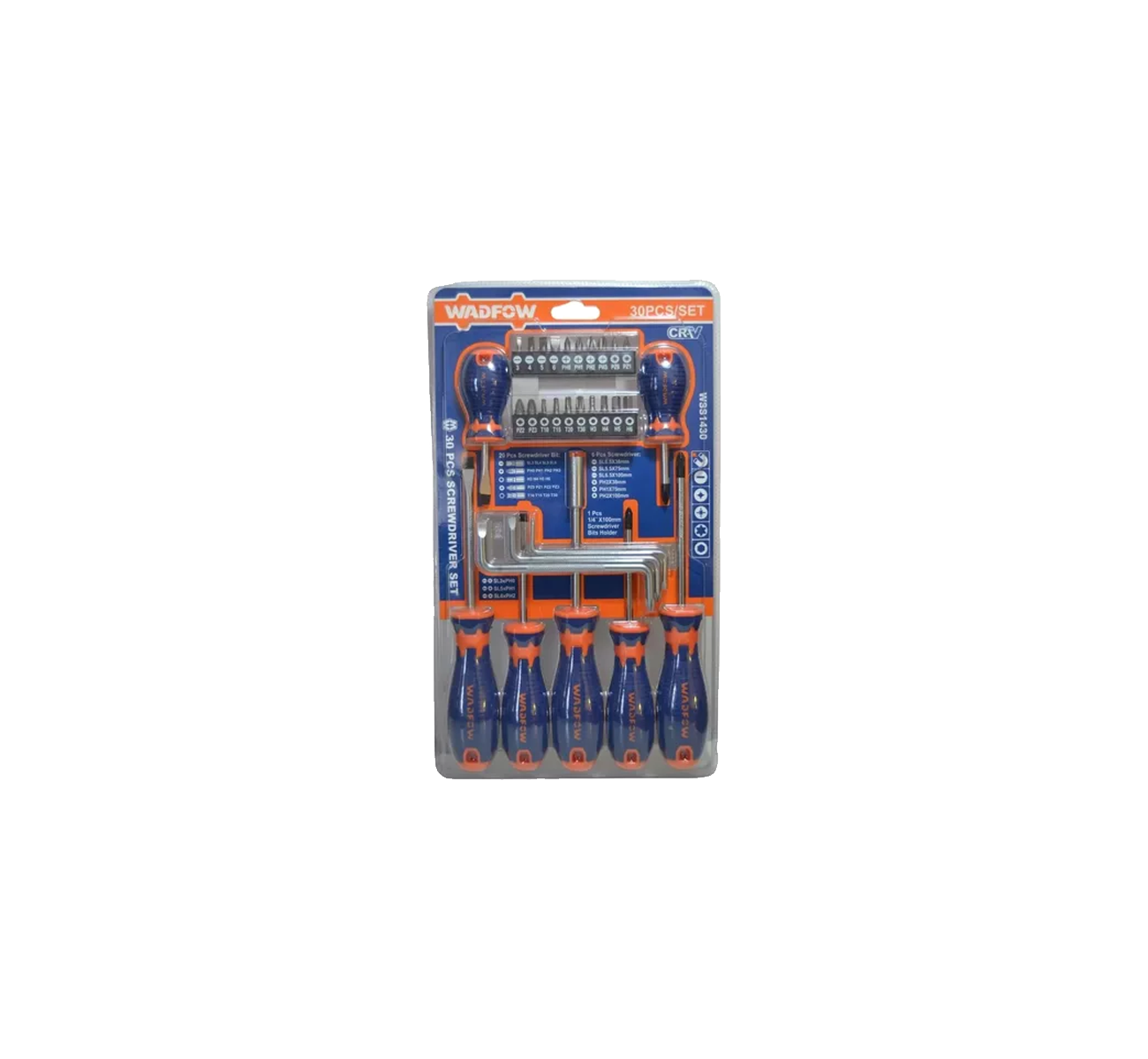 JUEGO DESTORNILLADOR 30 PIEZAS WSS1430 WADFOW