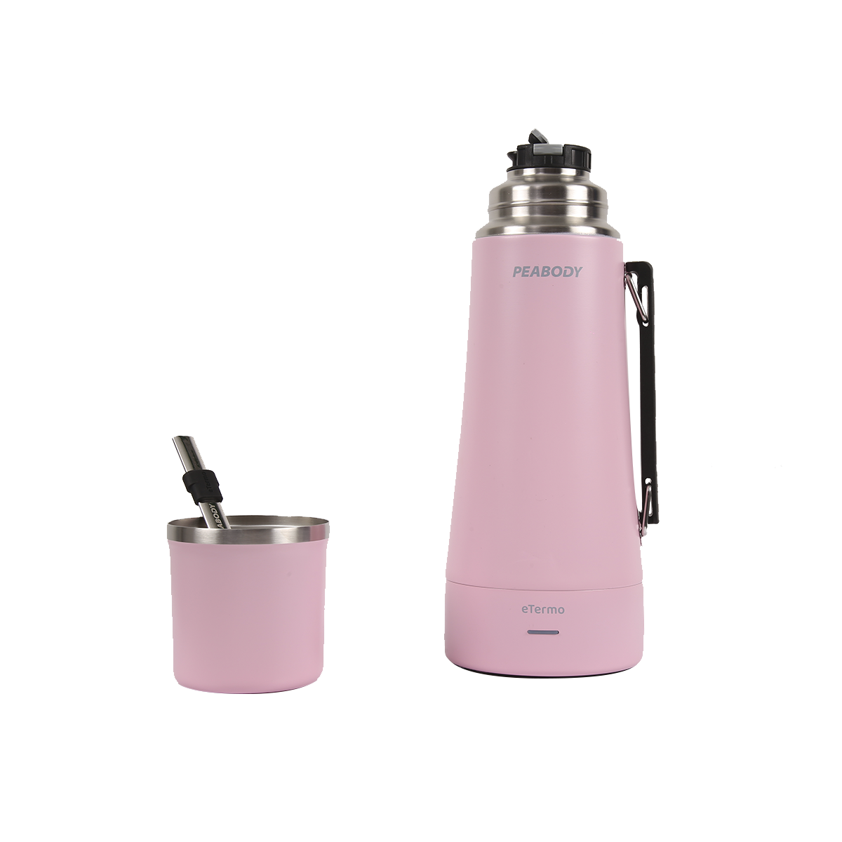 TERMO ELECTRICO 1 LT ROSA METALIZADO PE-ET1001G PEABODY
