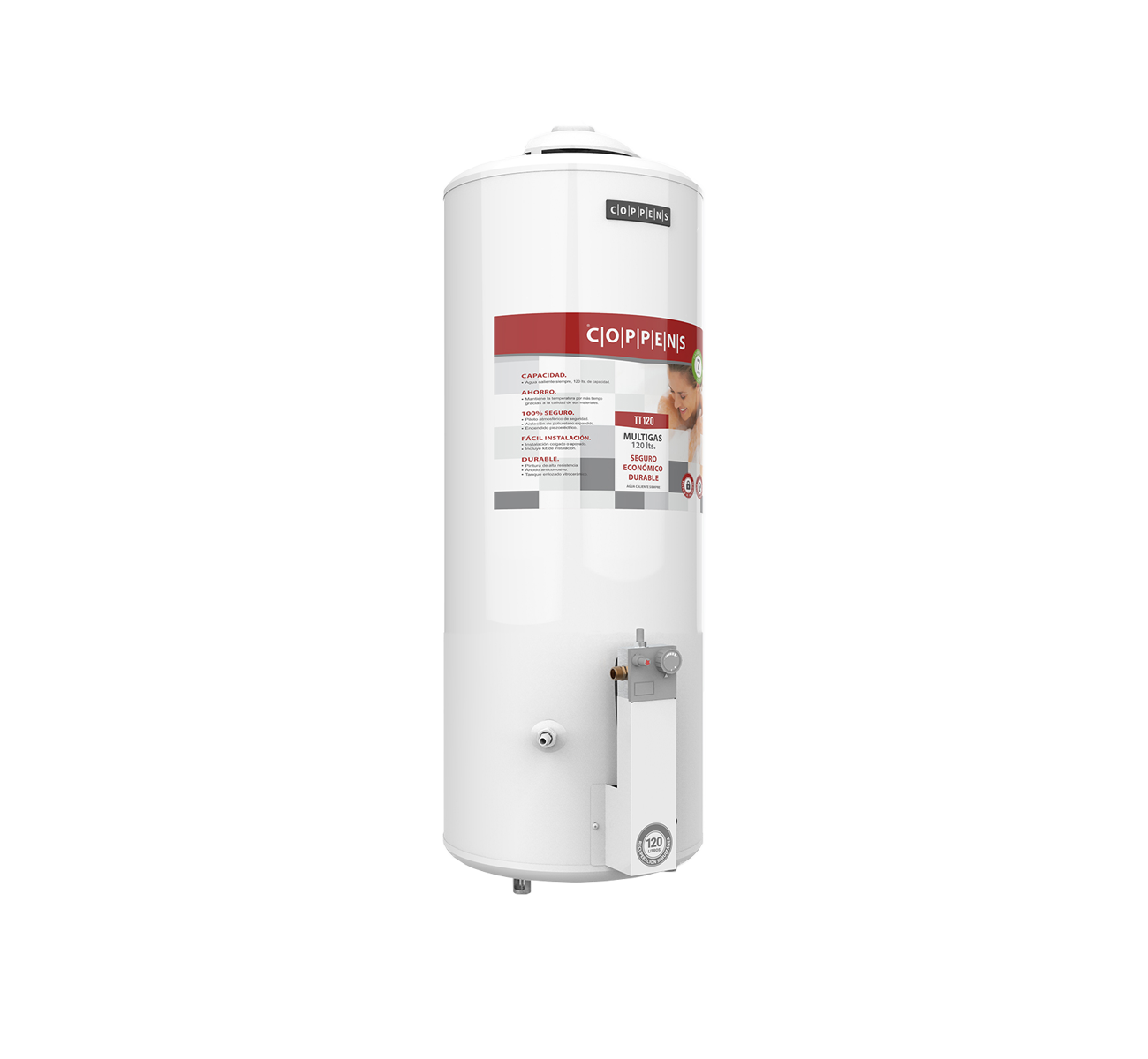 TERMOTANQUE A GAS 120LTS TTQ120CO COPPENS