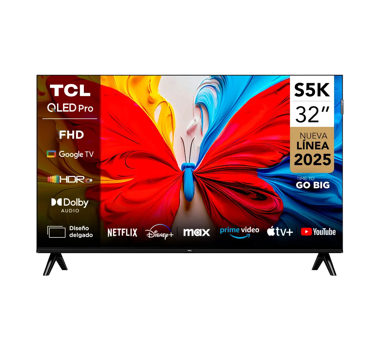TELEVISOR QLED 32" FHD GOOGLE TV 32S5K TCL
