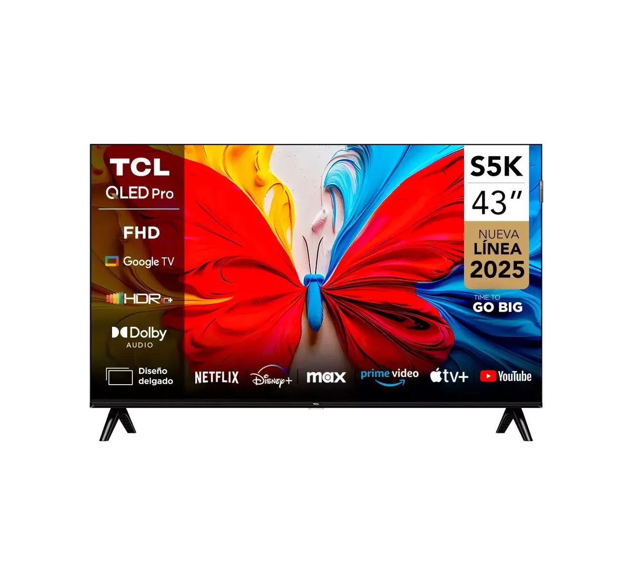 TELEVISOR QLED 43" FHD GOOGLE TV 43S5K TCL