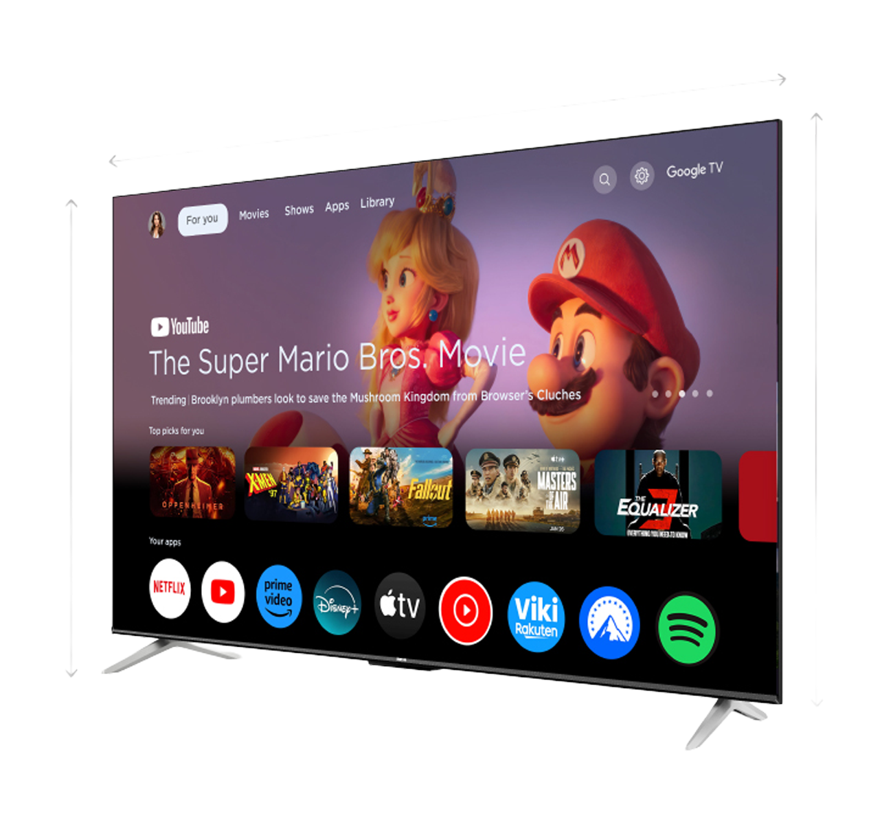 TELEVISOR LED 65" GOOGLE 4K G65P7UHD RCA