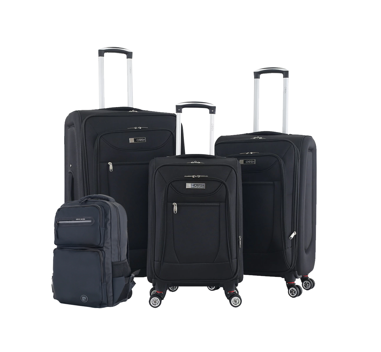 VALIJA SET X3 CON MOCHILA BLACK OW40009 OWEN