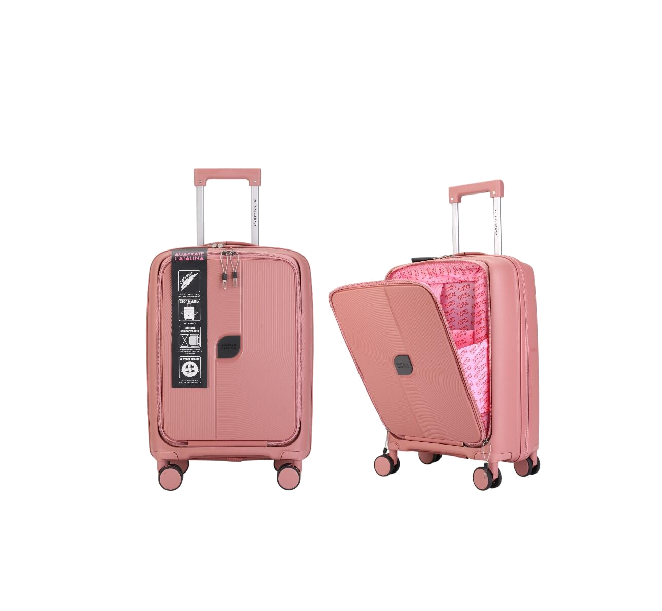 VALIJA CARRY ON ROSA VIEJO ACVA11RV AGARRATE CATALINA