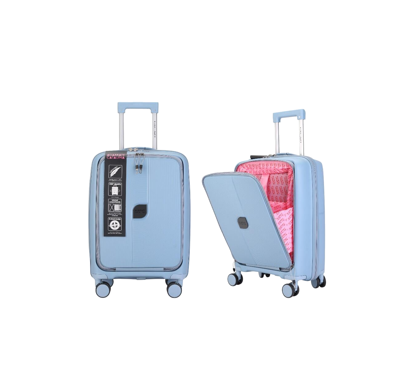VALIJA CARRY ON AZUL ACVA11AZ AGARRATE CATALINA