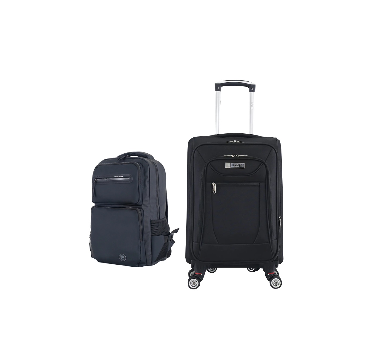 VALIJA CARRY ON CON MOCHILA BLACK OW40009 OWEN