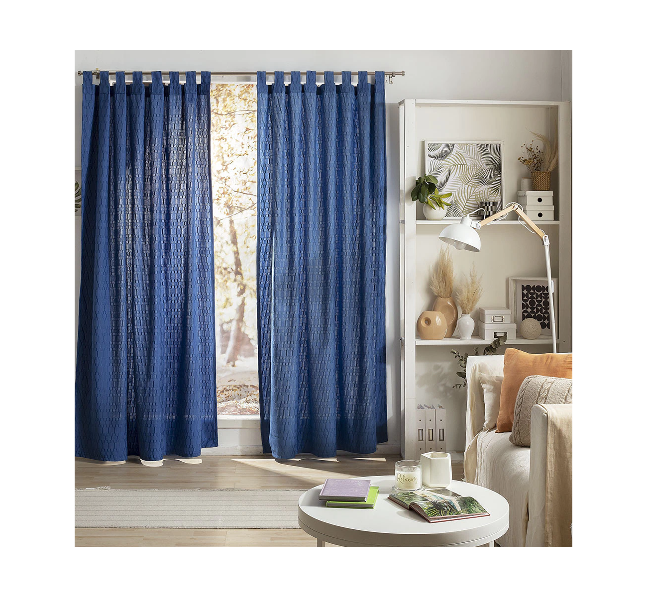 CORTINA DE AMBIENTE MAENA AZUL AERO CASABLANCA