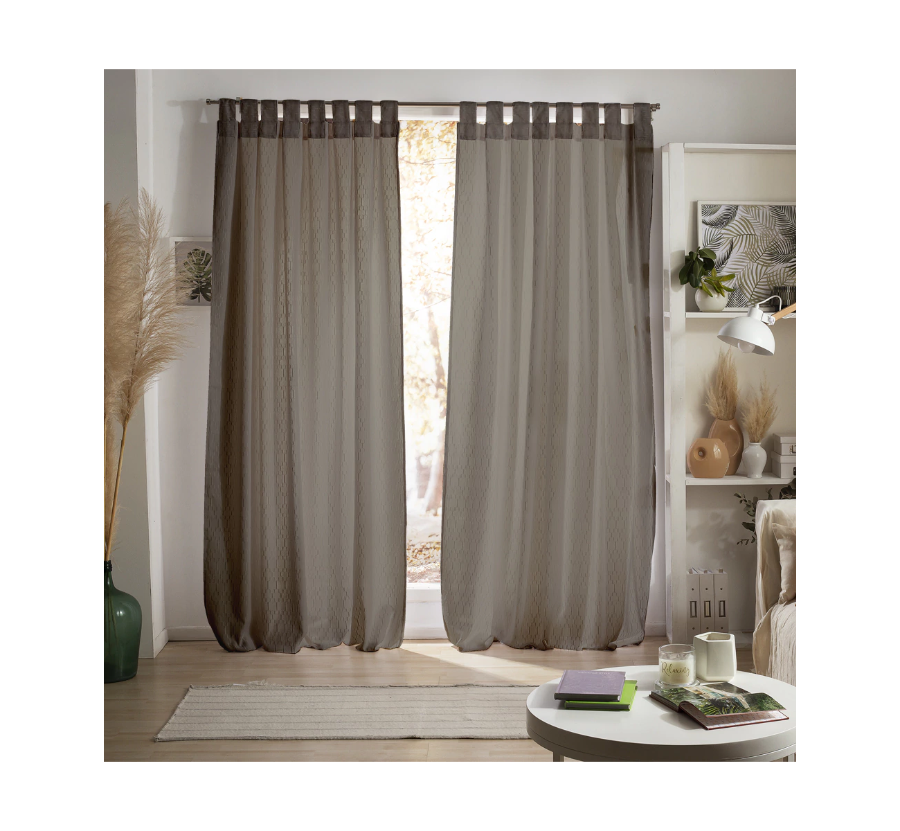 CORTINA DE AMBIENTE MAENA GRIS CASABLANCA