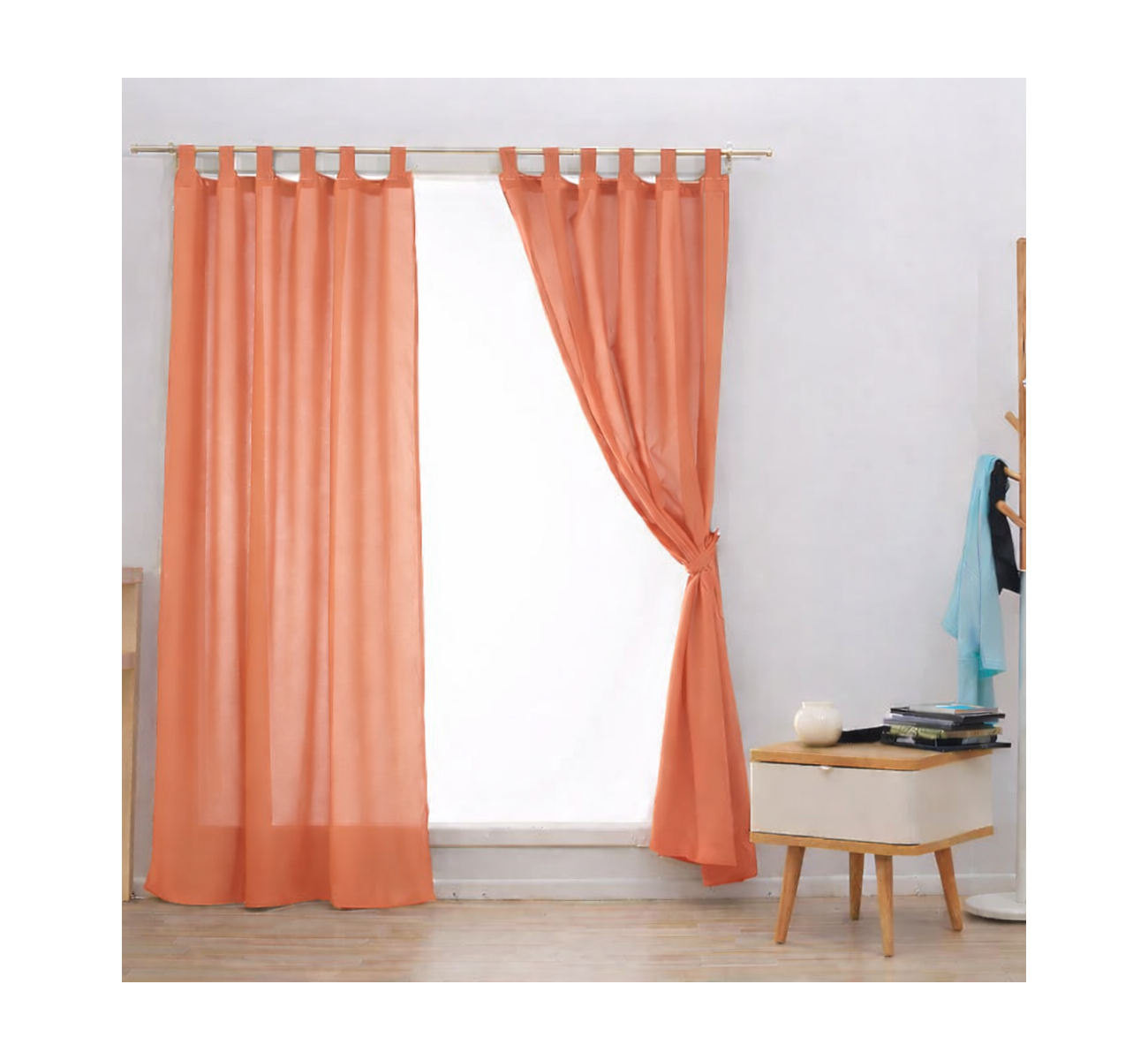 CORTINA DE AMBIENTE 145X210 CORAL CASABLANCA