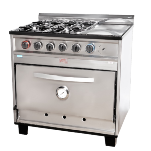 COCINA 4 HORNALLAS CON PLANCHA ESTANDARD AI-15E/CV AB/4