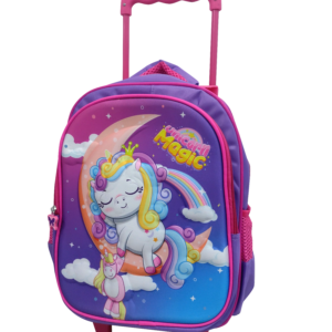 MOCHILA 14 CON CARRO 10064 UNICORNIO LILA OWEN