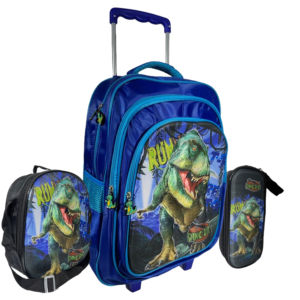 MOCHILA 18 CON CARRO Y ACCESORIOS 2003 DINOSAURIO OWEN