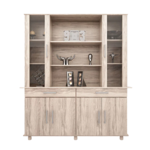 MODULAR 1.60 MTS 6 PUERTAS 2 CAJONES ABEDUL 226 ORLANDI