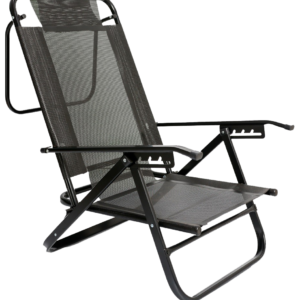 REPOSERA PLEGABLE 5 POSICIONES ALUMINIO BLACK 80045 DESCANSAR