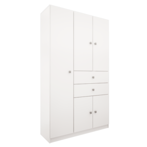 MODULO MULTIFUNCION BLANCO 5 PUERTAS 2 CAJONES 715 ORLANDI