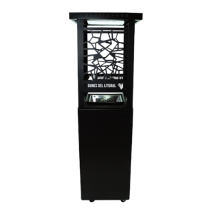 CALEFACTOR DE EXTERIOR NEGRO TORRE FOGONES DEL LITORAL