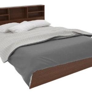 CAMA 2 PLAZAS CON REPISA WENGUE