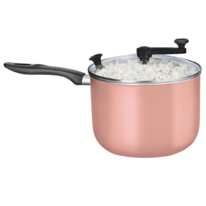 OLLA POCHOCLERA ROSA TAPA DE VIDRIO 22CM 17552 MTA