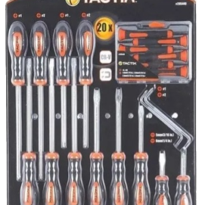 JUEGO DESTORNILLADOR 20 PIEZAS TX205440 TACTIX