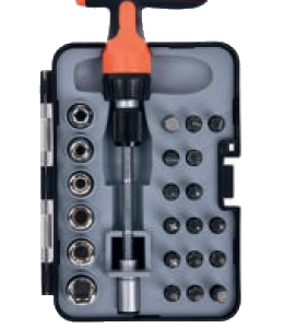 JUEGO DE BOCALLAVES Y PUNTAS 24 PIEZAS TX900184 TACTIX