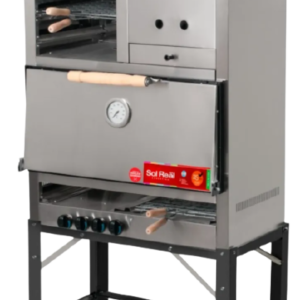 HORNO 8 PIZZAS CON FREIDORA PLANCHA Y CARLITERO 037 SOL REAL