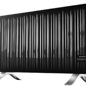 VITROCONVECTOR PLANO 2000W RAYADO NEGRO PE-VC20RN PEABODY