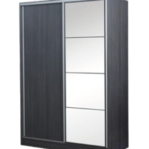 PLACARD 2 PUERTAS CORREDIZAS 1.40MTS C/ ESPEJO MURANO ANTRACITA 35232673 RICCHEZZE