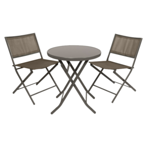 JUEGO DE JARDIN 3 PIEZAS GRIS SF4703/5703 LAURY