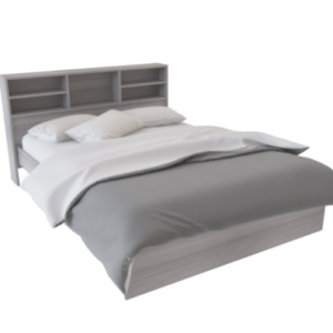 CAMA 2 PLAZAS CON REPISA JACARANDA