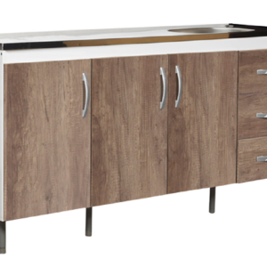 BAJOMESADA 1.60 LINEA ARCO NEBRASCA CON BACHA