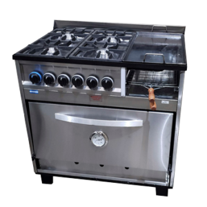 COCINA 4 HORNALLAS CON PLANCHA Y CARLITERO - AI-15ECGPB AB/4