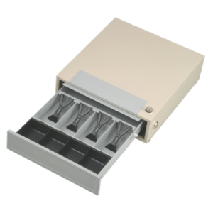 GAVETA PARA DINERO 4 DIVISIONES FRENTE DE ACERO